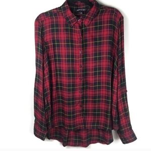 Zac & Rachel Red and Black Plaid Shirt 1X